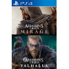 Assassins Creed Mirage &amp; Assassins Creed Valhalla Bundle PS4